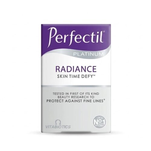 Vitabiotics Perfectil Platinum Skin Radiance 60 tablets pack for advanced skin cell renewal.