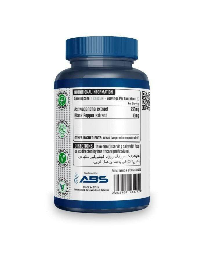 ABS Ashwagandha, 60 Ct - Vitamins House