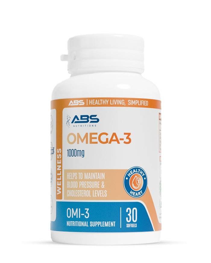 ABS Omega-3 Fish Oil 1000mg 30ct
