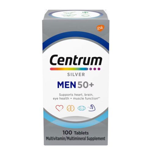 Centrum Silver Men 50+ 100 Tablets bottle front view