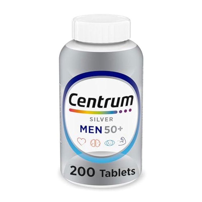 Centrum Silver Men 50+ 200 Tablets bottle front view