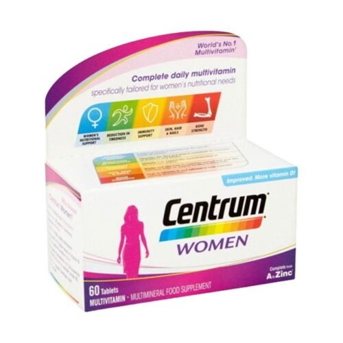 “Centrum Women 60 Tablets UK Imported bottle front view”