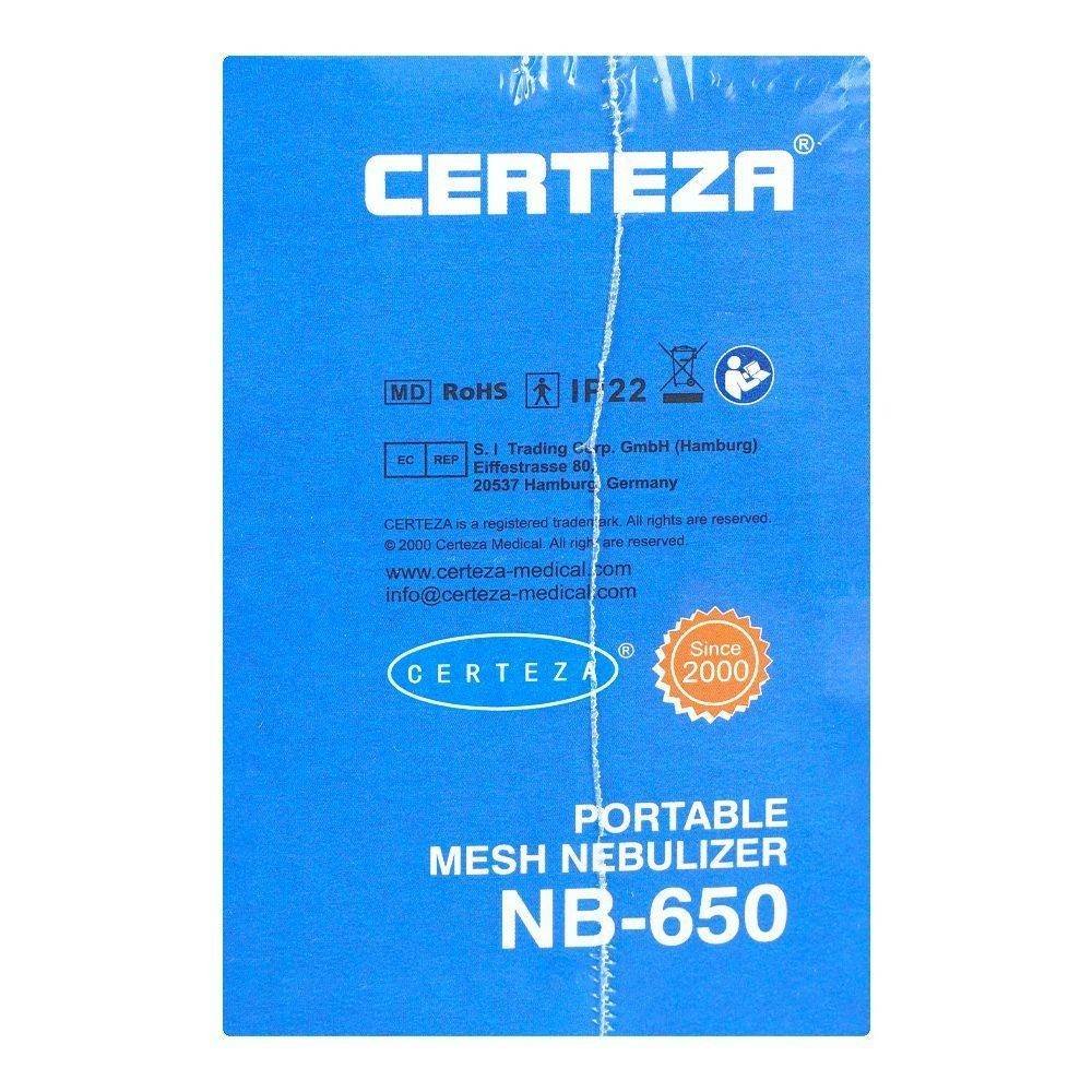 Certeza Portable Mesh Nebulizer NB-650 - Vitamins House