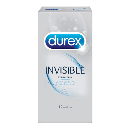 Durex Invisible Extra Thin Condoms 12 Pack - Vitamins House