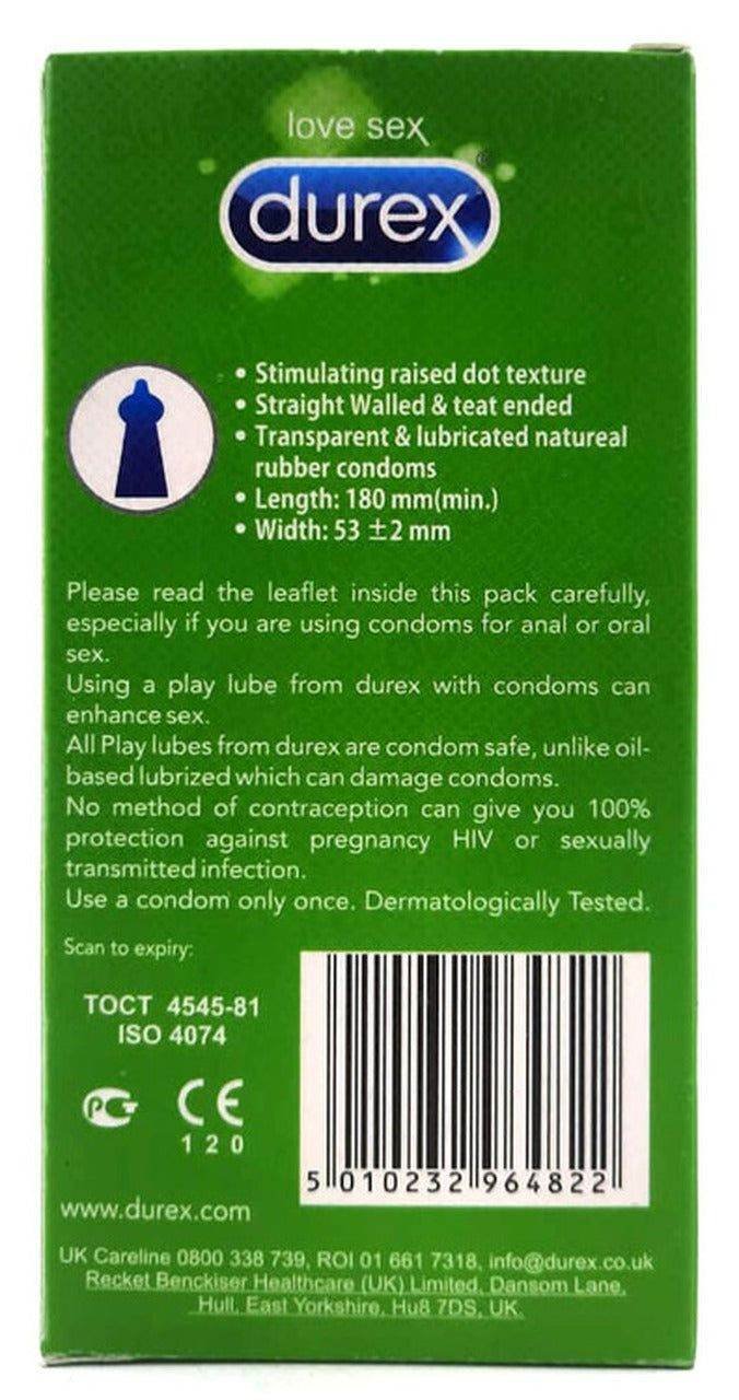 Durex Love Sex Tickle Me (12 Condoms Box) - Vitamins House