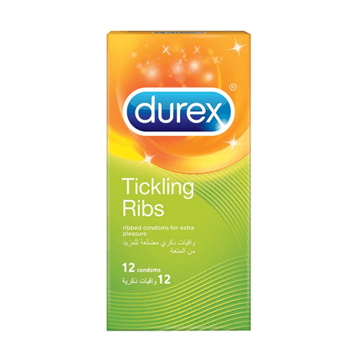 Durex Tickling Ribs Ribbed Condoms 12 Pack - Vitamins House