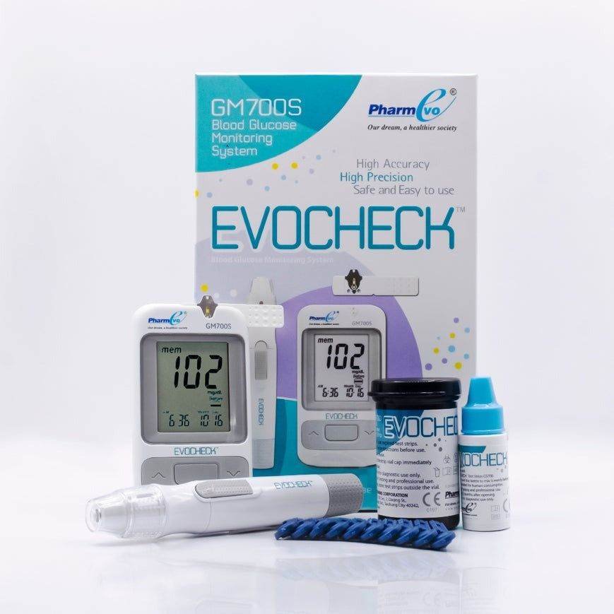 EVOCHECK GM700S BLOOD GLUCOSE MONITORING SYSTEM - ONLY METER - Vitamins House