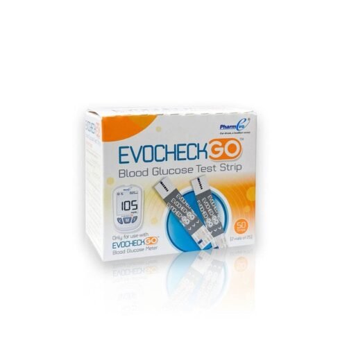 EVOCHECK GO BLOOD GLUCOSE TEST STRIPS - Vitamins House
