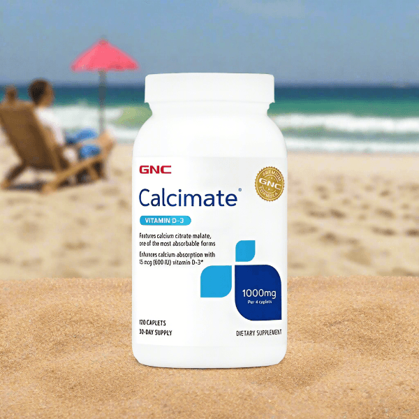 GNC Calcimate 1000mg with Vitamin D-3 120 Caplets - Vitamins House