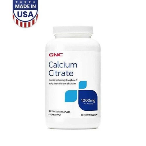 GNC Calcium Citrate 1000mg 180CT bottle