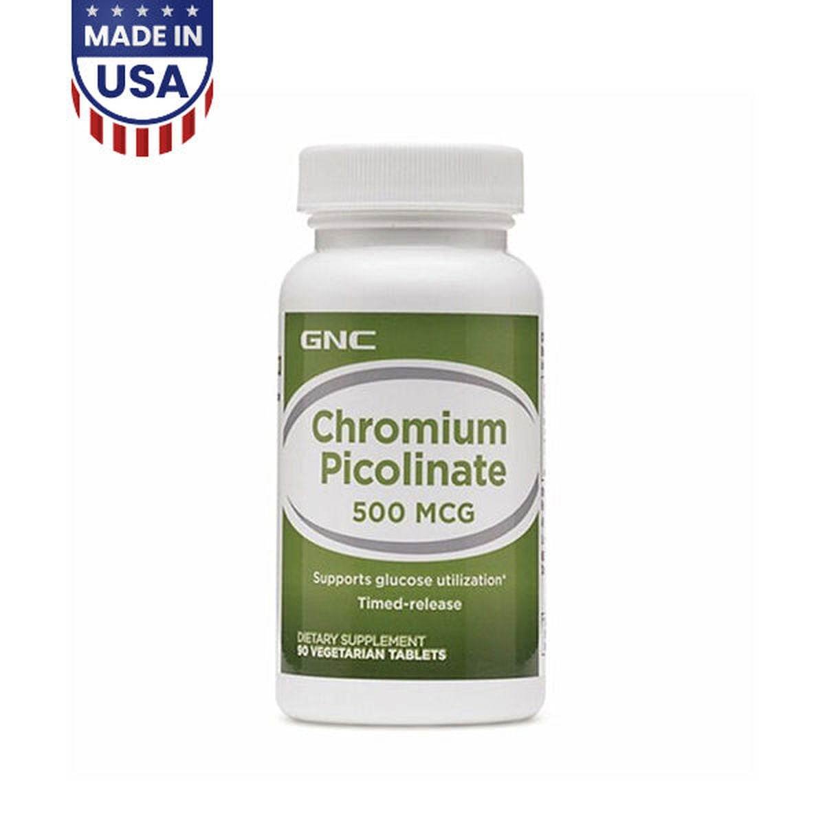 GNC Chromium Picolinate 500mcg 90 Tablets - Vitamins House