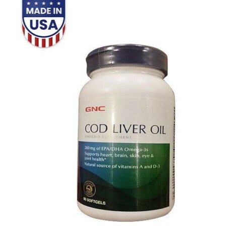 GNC Cod Liver Oil Dietary Supplement - Vitamins House