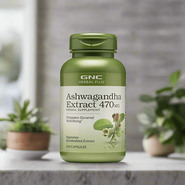 GNC Herbal Plus Ashwagandha Extract 470 MG - Vitamins House