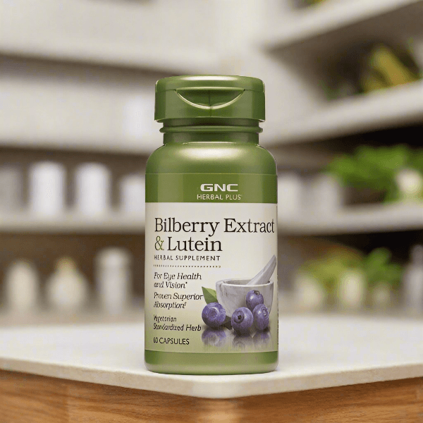 GNC Herbal Plus Bilberry Extract & Lutein 60 Capsules - Vitamins House