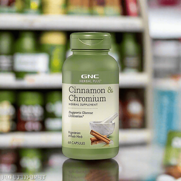 GNC Herbal Plus Cinnamon and Chromium 60 Capsules - Vitamins House