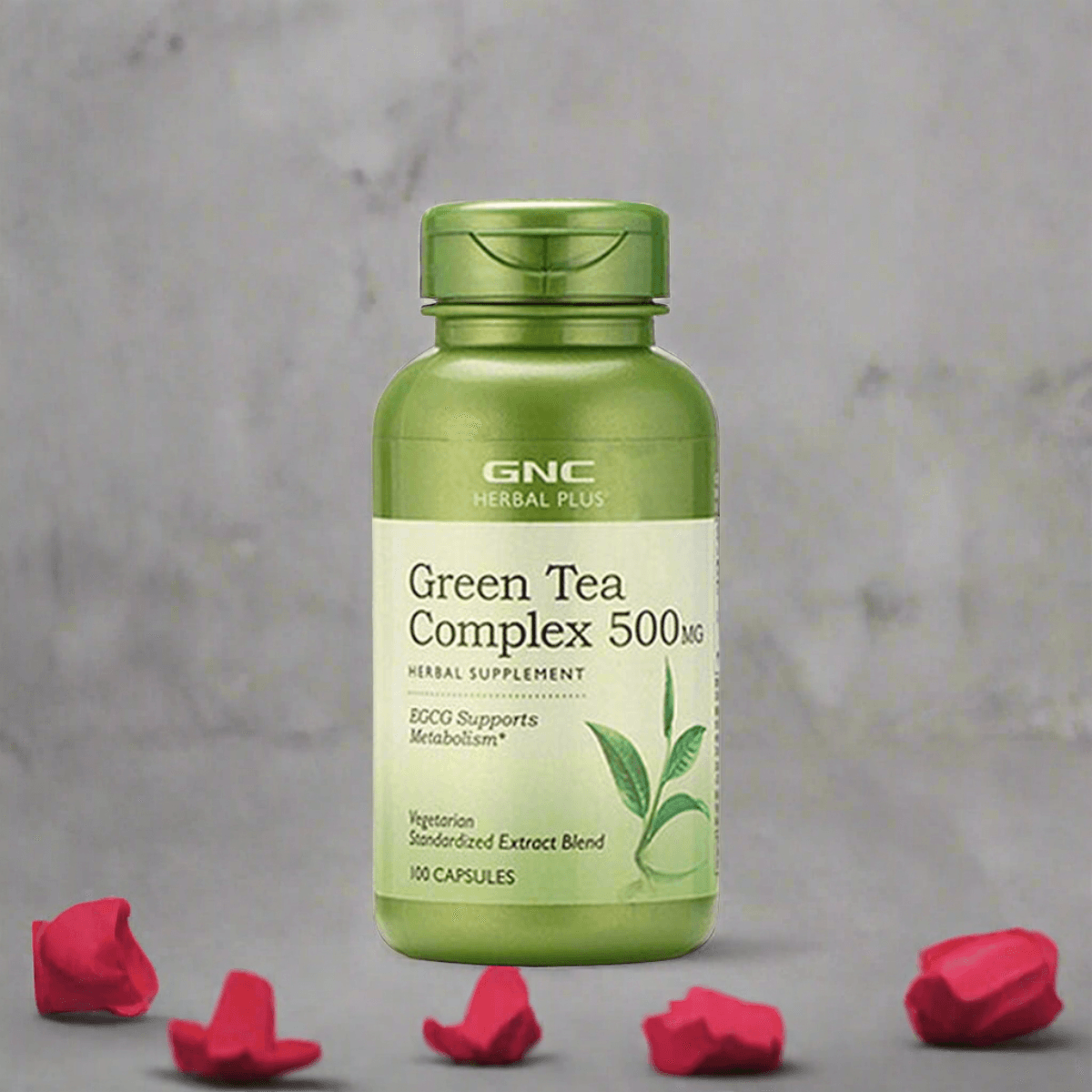 GNC Herbal Plus Green Tea Complex 500mg 100 Capsules - Vitamins House
