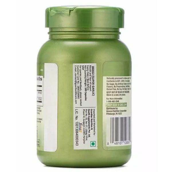 GNC Herbal Plus Odorless Super Garlic 1100mg 100 Tablets - Vitamins House