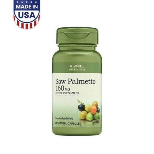GNC Herbal Plus Saw Palmetto 160mg 60 Softgels - Vitamins House