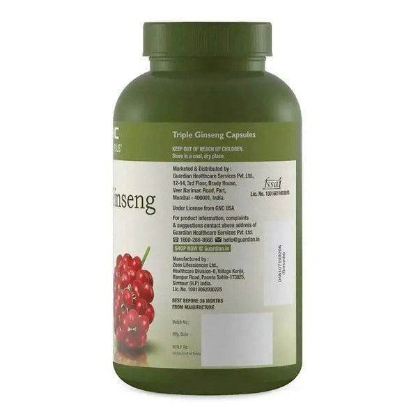 GNC Herbal Plus Triple Ginseng Root 100 Capsules - Vitamins House