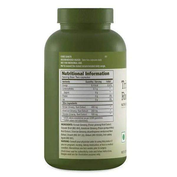 GNC Herbal Plus Triple Ginseng Root 100 Capsules - Vitamins House