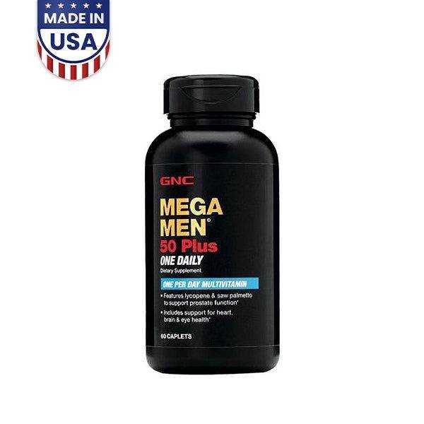 GNC MEGA MEN 50 Plus One Daily 60 Caplets - Vitamins House