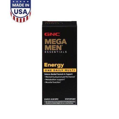 GNC Mega Men Essential Energy One Daily Multi, 60 caplets - Vitamins House
