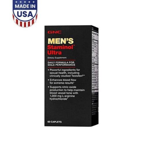 GNC Men’s Staminol Ultra 60 Caplets - Vitamins House