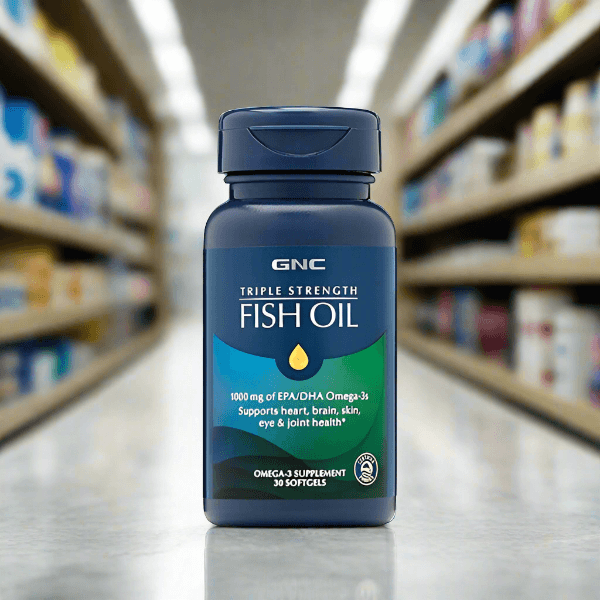 GNC TRIPLE STRENGHT FISH OIL 1000mg + OMEGA-3 30SG - Vitamins House