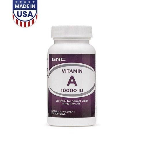 GNC Vitamin A 10000 IU 100 Softgels - Vitamins House