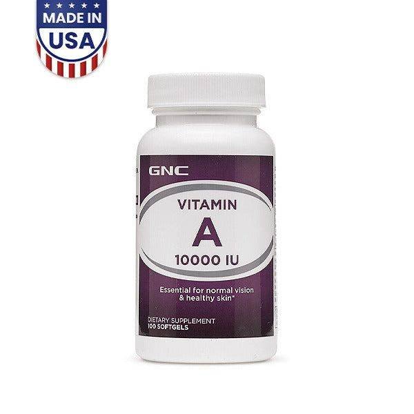 GNC Vitamin A 10000 IU 100 Softgels - Vitamins House