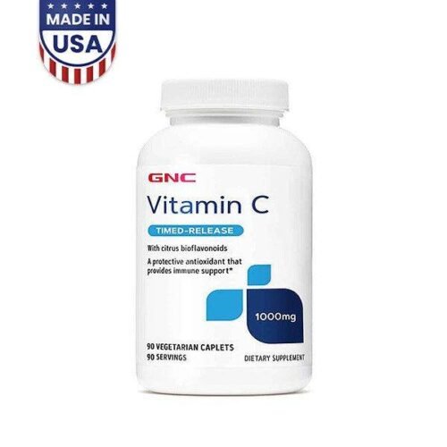 GNC Vitamin C 1000mg 90 Caplets - Vitamins House