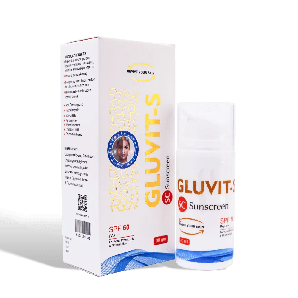 Gluvit-S Sunscreen SPF 60 in Pakistan