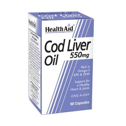 HealthAid Cod Liver Oil 550 mg - Vitamins House
