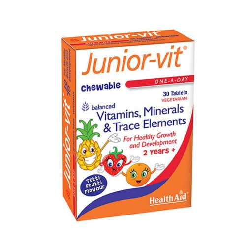 HealthAid Junior-Vit Chewable (Tutti Fruity Flavour) - Vitamins House