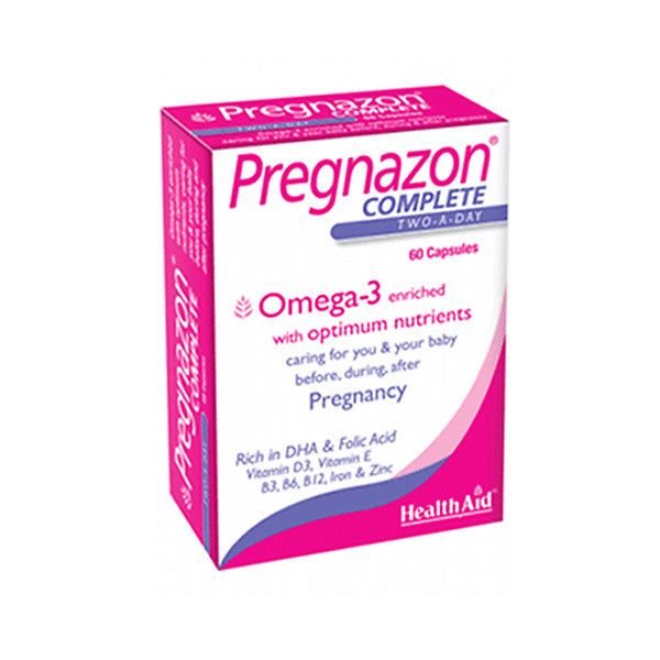 HealthAid Pregnazon Complete with Omega 3, 60 Ct - Vitamins House