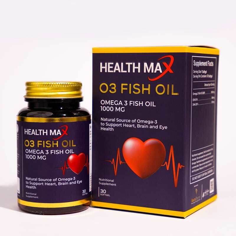 Health Max 03-Fish Oil 30ct - Vitamins House