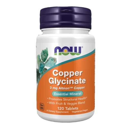 OW Copper Glycinate 3mg, 120 Ct – Essential Mineral for Energy, Nerve & Immune Support