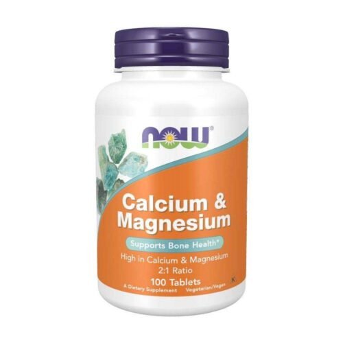 NOW Calcium & Magnesium 100 softgels - Vitamins House