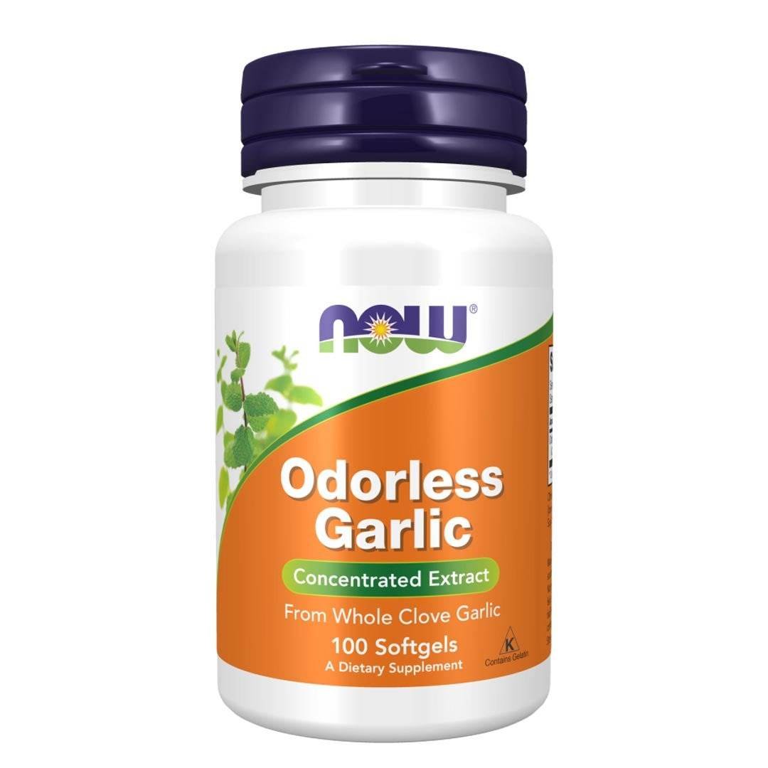 NOW Odorless Garlic 100Ct Heart Health & Immune Support Supplement