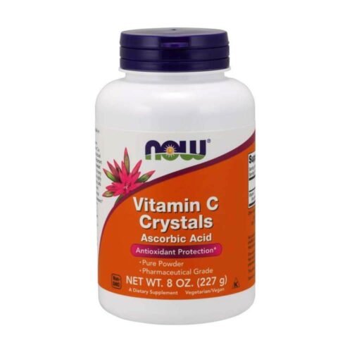 NOW Vitamin C Crystals Pure Powder 8 oz 227gm - Vitamins House