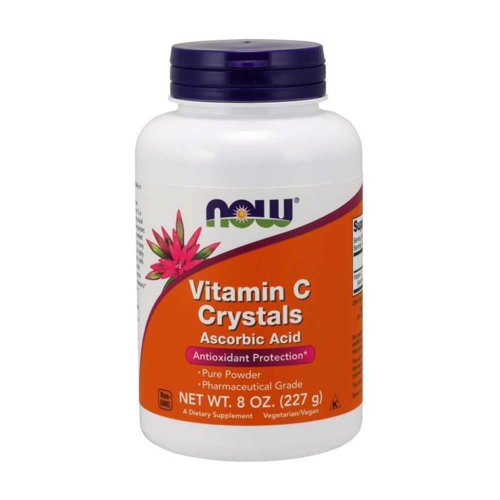 NOW Vitamin C Crystals Pure Powder 8 oz 227gm - Vitamins House