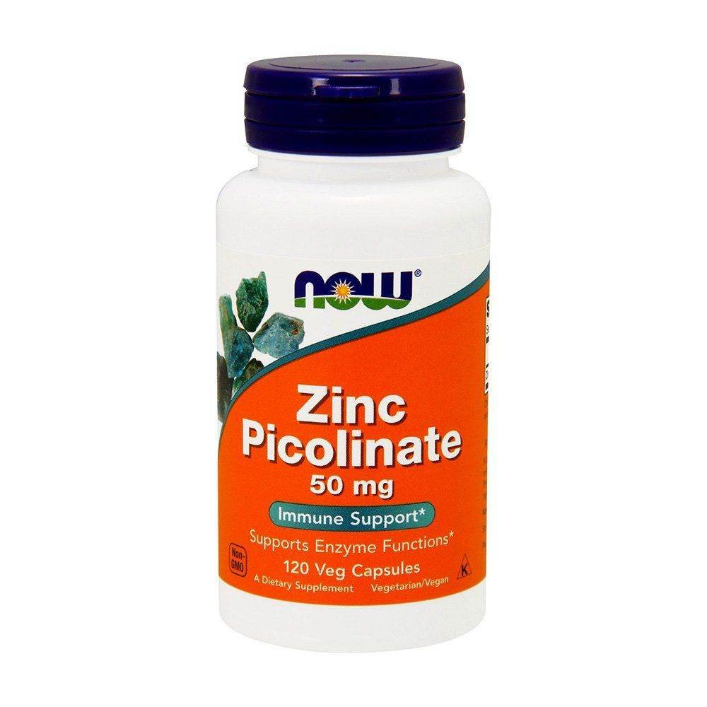 NOW Zinc Picolinate 50mg 120 Capsules - Vitamins House