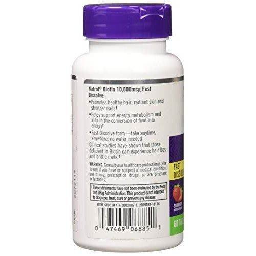 Natrol Biotin Beauty 10,000 mcg 60 ct - Vitamins House