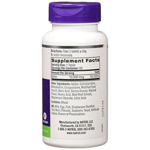 Natrol Biotin Beauty 10,000 mcg 60 ct - Vitamins House