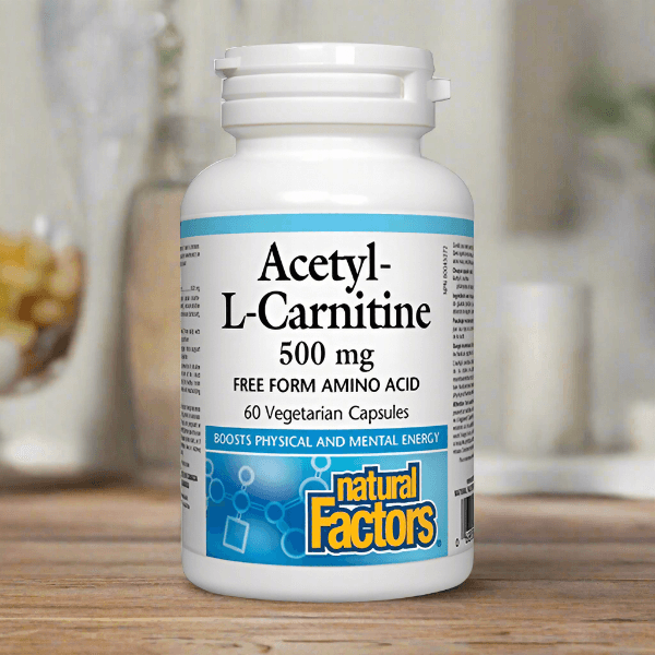 Natural Factors Acetyl-L-Carnitine 500 mg, 60 Ct - Vitamins House