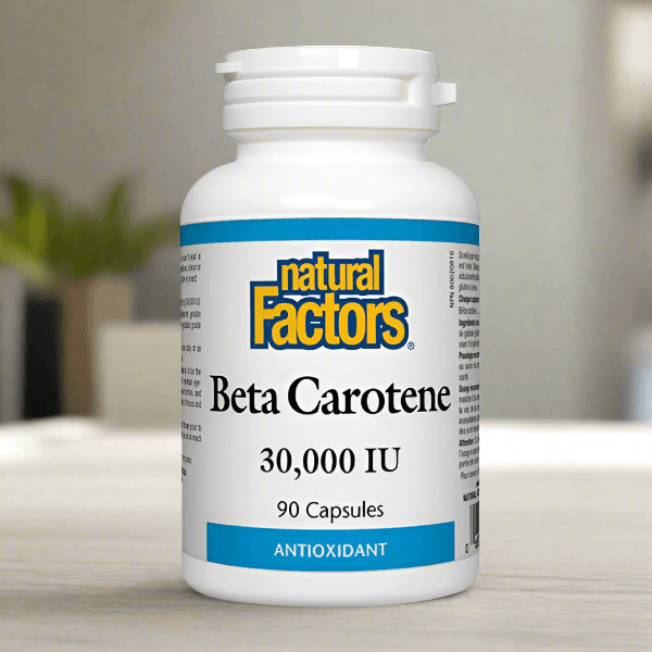 Natural Factors Beta Carotene Provitamin A 30,000 IU, 90 Ct - Vitamins House