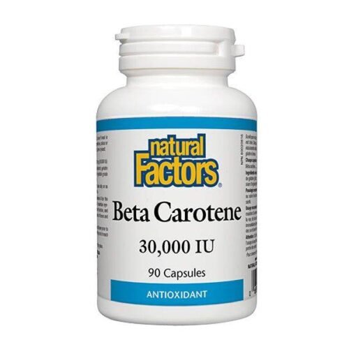 Natural Factors Beta Carotene Provitamin A 30,000 IU, 90 Ct - Vitamins House