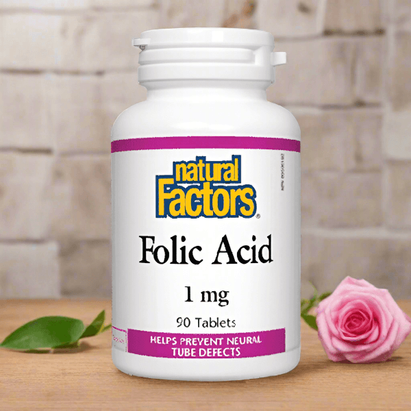 Natural Factors Folic Acid, 90 Ct - Vitamins House