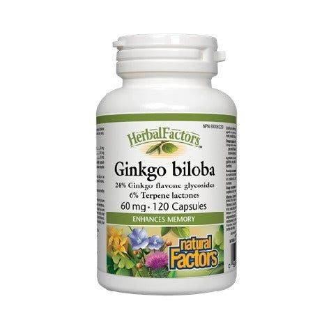 Natural Factors Ginkgo Biloba, 120Ct - Vitamins House