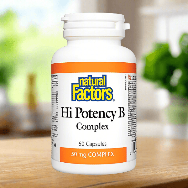 Natural Factors Hi Potency B-50 B Complex, 60 Ct - Vitamins House